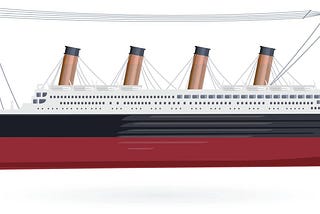 titanic vector image