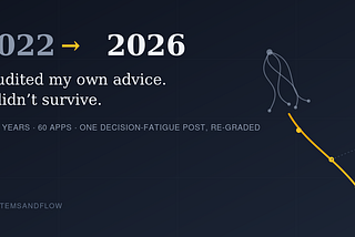I Wrote About Decision Fatigue in 2022. Here’s What Four Years and 60 Apps Taught Me