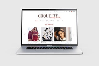 Coquette, our first online magazine