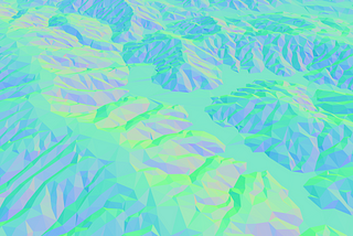 Visualizing large scale terrain with open source tools