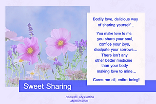 My Erotica, “Sweet Sharing”