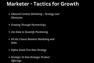 Stand out as a Sophisticated Marketer — Tactics for Growth