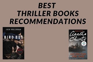 THRILLER BOOK RECOMMENDATIONS