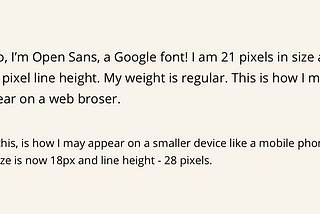 Some fundamental typography rules for digital screens