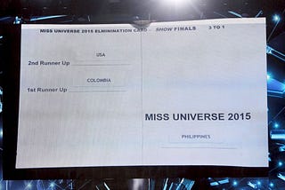 Making an Ass Out of U, Me, Steve Harvey, and Miss Universe Card