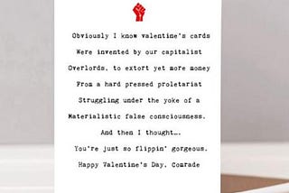 An anticapitalist guide to valentines day