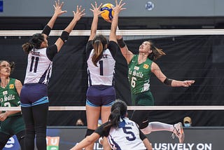 Lady Spikers cap eliminations with a four-set loss to Adamson