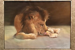 The Lion Painting