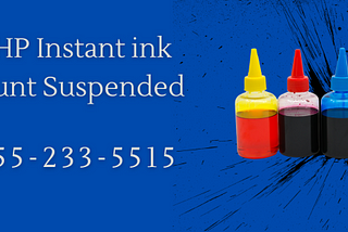 Hp instant ink account suspended