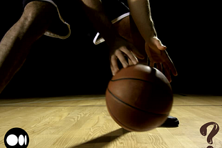 Black basketball athlete dribbling basketball, and image displaying Medium logo on lower left and question mark on lower right sides of photo.