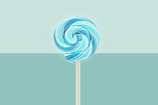 blue swirl lollipop by Somben Chea