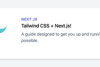 Setup Tailwind 2.0 with Next.js in 5 Minutes