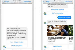 Tyngdepunkt — nu som chatbot