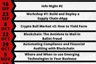 MU Blockchain: Semester Plans