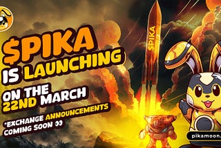 March 22nd! — PIKA Has Its CEX Launch Date