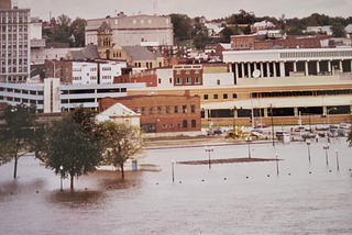 Photo of my city during the 2019 flood.