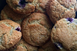 A Bakery Quality Vegan Blueberry Muffin