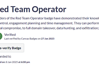 Certified Red Team Operator (CRTO) — Review 2025