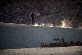 Sports and Breatheology — Stig running in a desert.