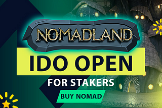 Round 1 of the Nomadland IDO for tier stakers opened now! 🎉