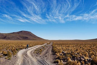 Cycling through the Lagunas in southwest Bolivia