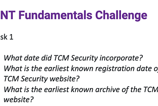 TCM Academy OSINT Course Challenge 1