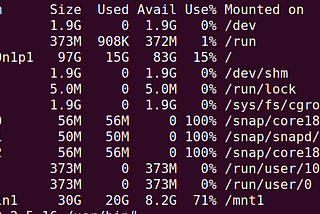 The case of i-node depletion