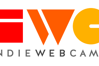 IndieWebCamp logo, the letters I.W.C. in a stylized blocky font