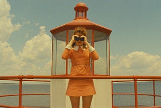 moonrise kingdom’s film’s scene: girl with binoculars