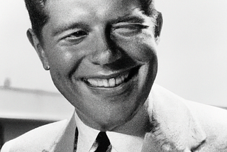 Supposedly John F. Kennedy smiling