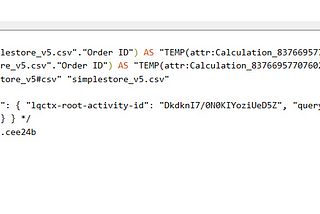 The SQL behind the , Tableau EXCLUDE LOD