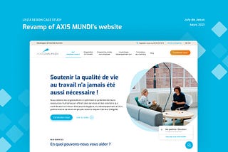 UX/UI Design Case Study: AXIS MUNDI’s website revamp