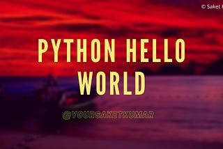 Python Hello World