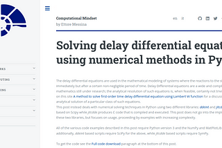 Solving delay differential equations using numerical methods in Python