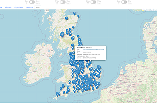 A map of OpenActive activity data