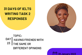 Discussion Essay: Having friends with the same or different opinions