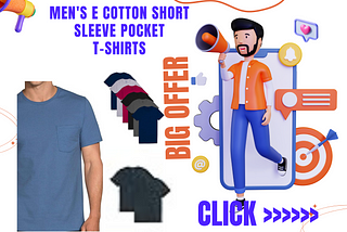 Men’s Eversoft Cotton Short Sleeve Pocket T-Shirts