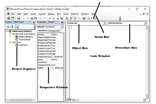 Introduction to Visual Basic Editor Window