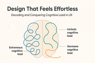Design That Feels Effortless: Decoding and Conquering Cognitive Load in UX
