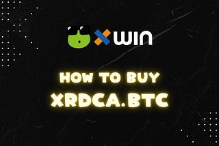 How to buy xRDCA.btc