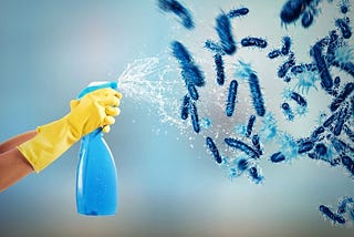 Disinfecting virus with goldshield technology