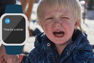 Crying toddler