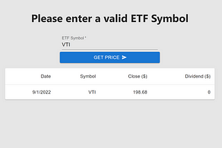 Portfolio Sharing — ETF Tracker (Proxy Server)