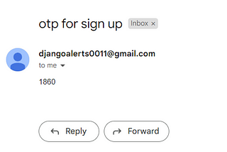 DJANGO-sign in page with otp verification via email