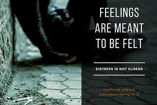 Distress is not illness