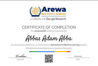 My Arewa Data Science Fellowship Journey Part-III