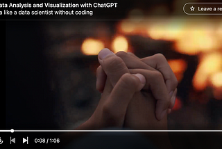 No-Code Data Analysis and Visualization with ChatGPT