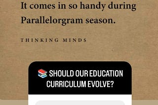 Do We Really Need Parallelograms? Rethinking What We Teach