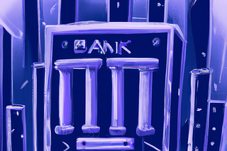An AI representation of a Bank in the future