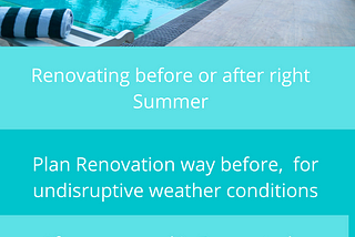 Best Time to Renovate your Swimming Pool